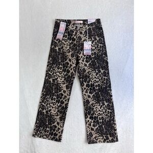 Lilac Sunset Women's Straight Leg Leopard Print Pants Size 11